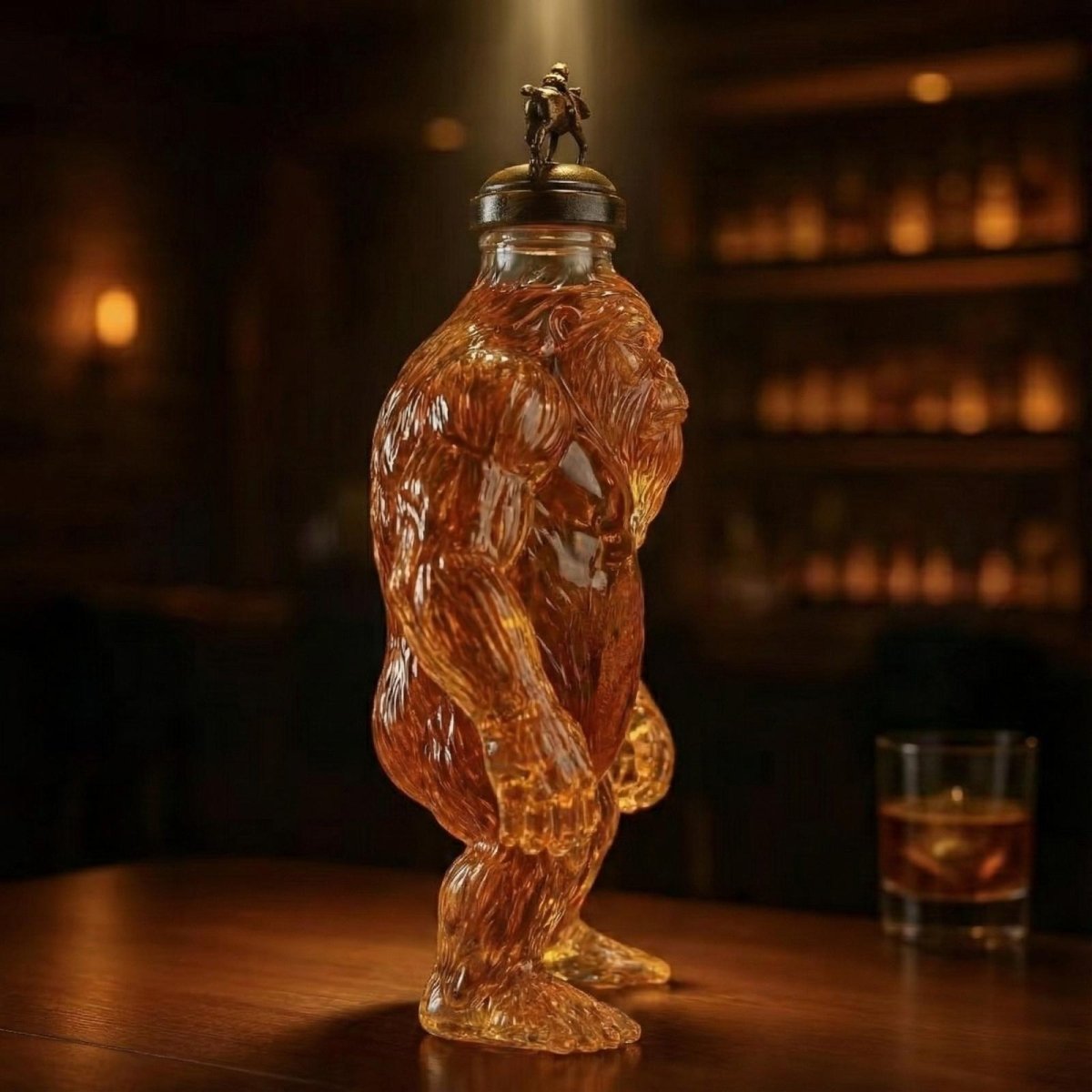 King Kong Whiskey Bourbon Decanter Bottle
