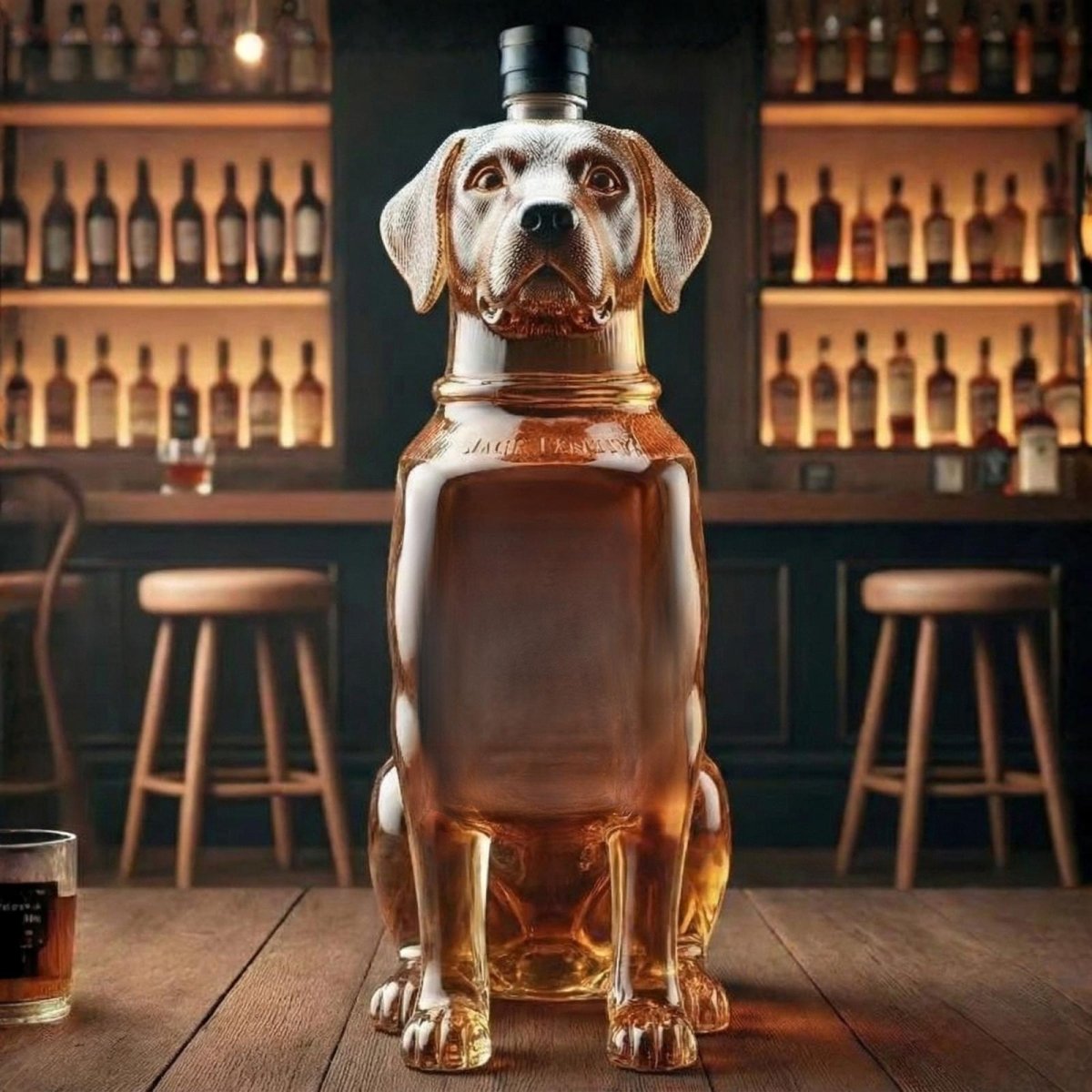Labrador Retriever Whiskey Bourbon Decanter Bottle