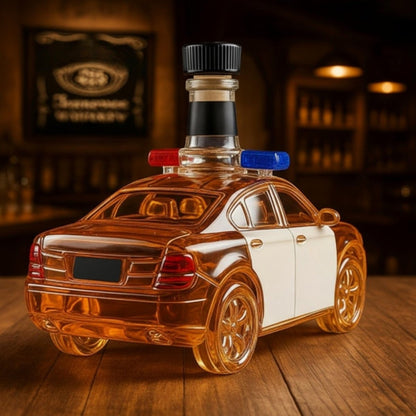 Police Car Whiskey Bourbon Decanter Bottle