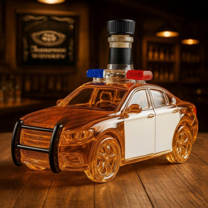 Police Car Whiskey Bourbon Decanter Bottle