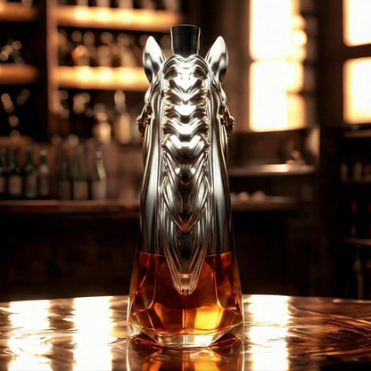 Horse Whiskey Bourbon Decanter Bottle