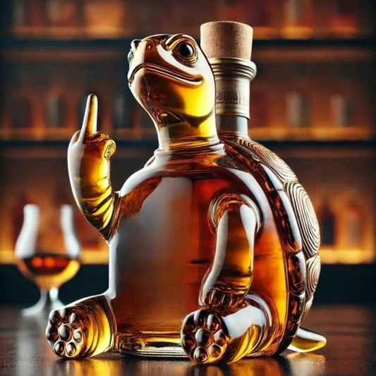 Rebellious Turtle Whiskey Decanter Bottle