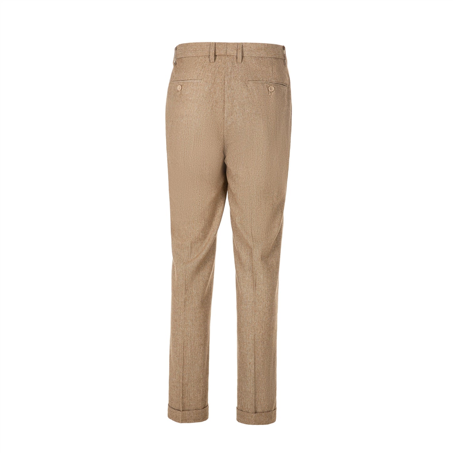 Men's Retro Suit Pants Herringbone Tweed Trousers