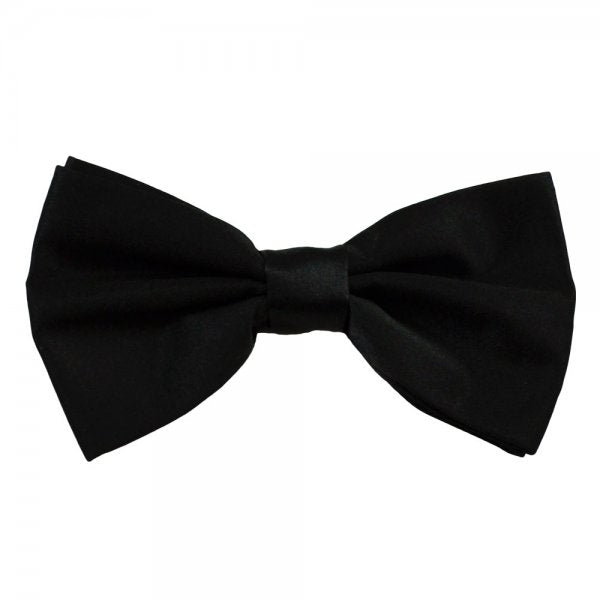 Plain Black Bow Tie