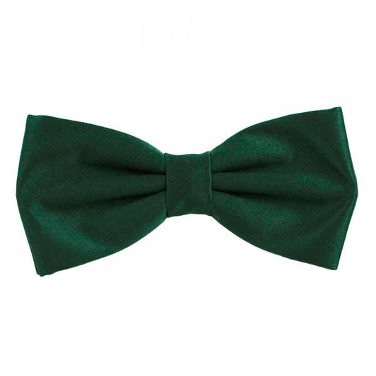 Plain Bottle Green Bow Tie