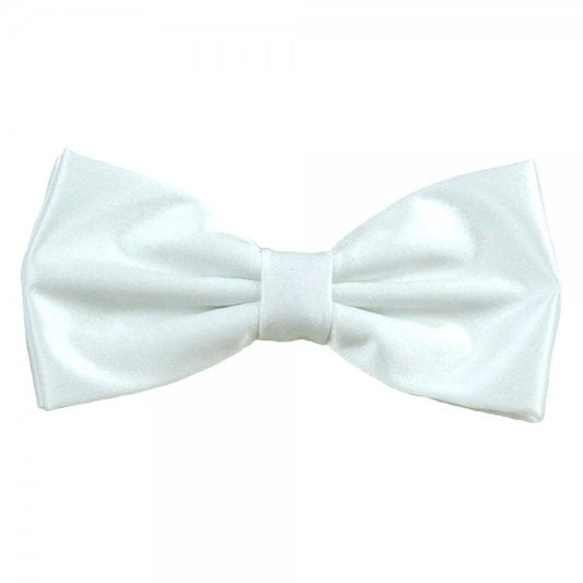 Plain White Men's Bow Tie