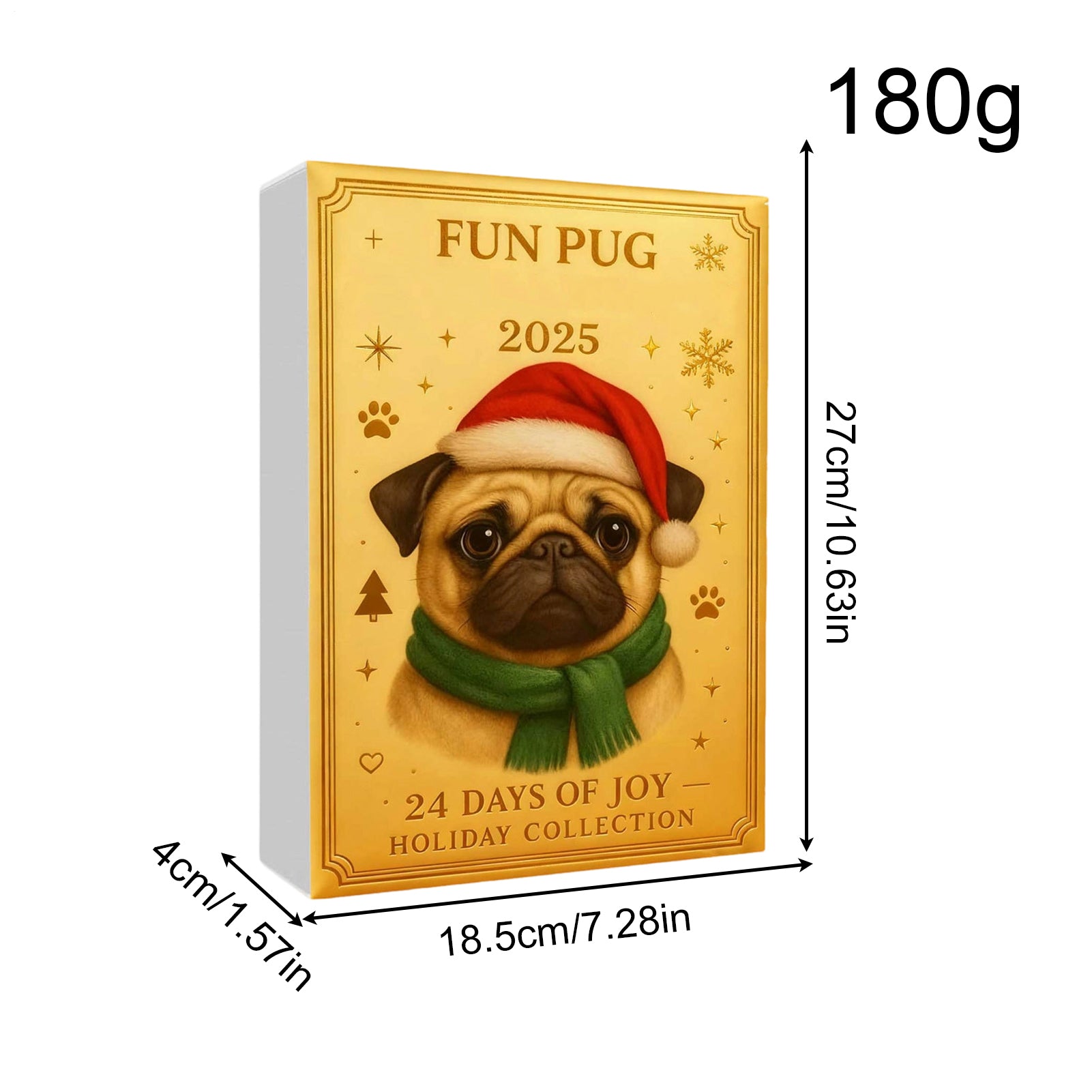 Funny French Bulldog Advent Calendar 2025, Fun French Bulldog Advent Calendar